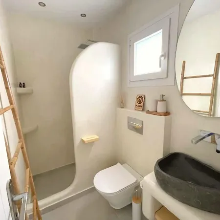 Mayema Cycladic House W Village And Black View Santorini 아파트 *