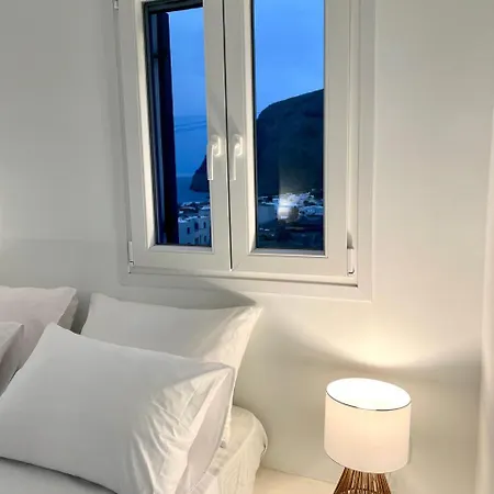 Apartment Mayema Cycladic House W Village And Black View Santorini